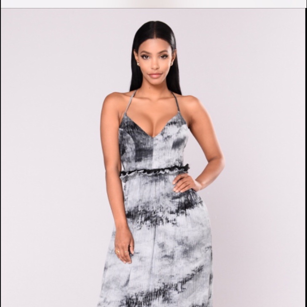 Grey Maxi Dress💃🏽